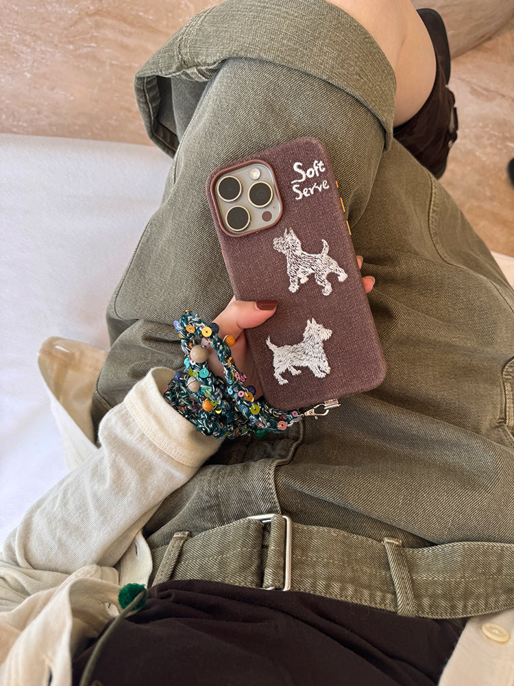 Pastel Color Dot Twist Phone Strap