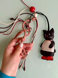 Black Cat Adjustable Crossbody Strap