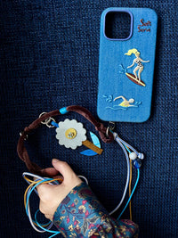 Patchwork Posy Adjustable Phone Strap