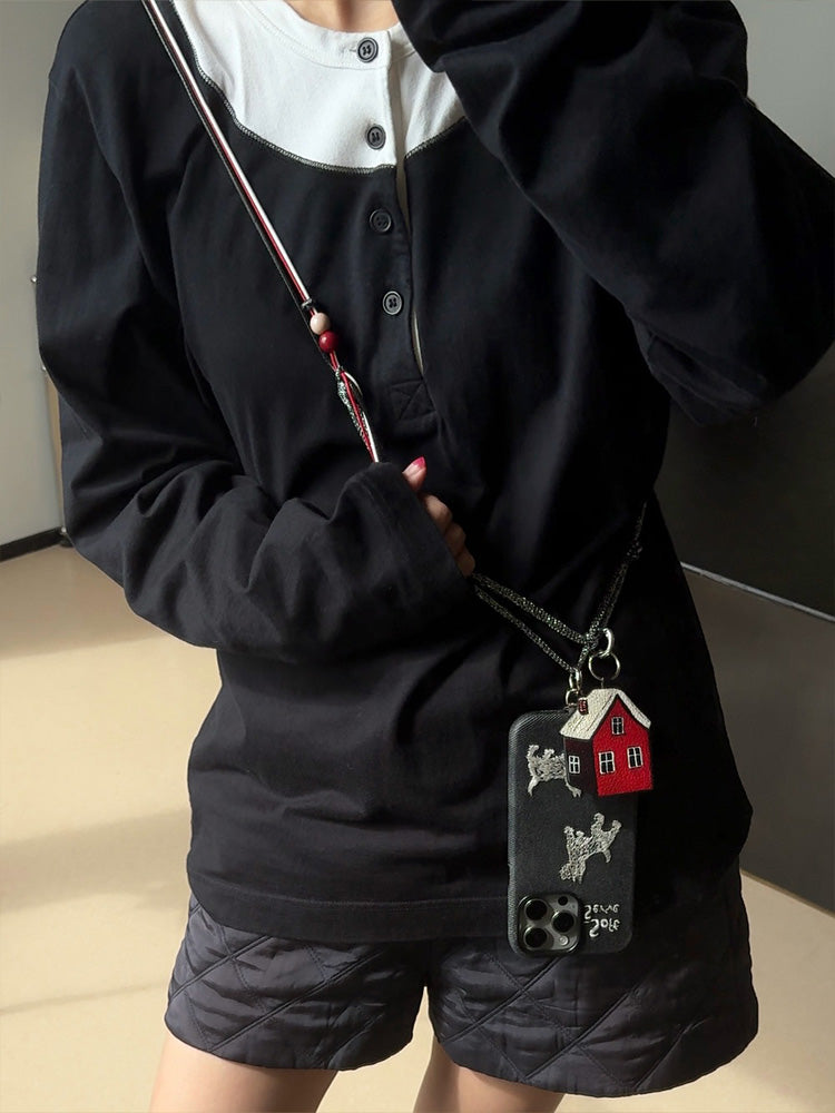 Puppy & Red House Phone Strap - TRLab Shop