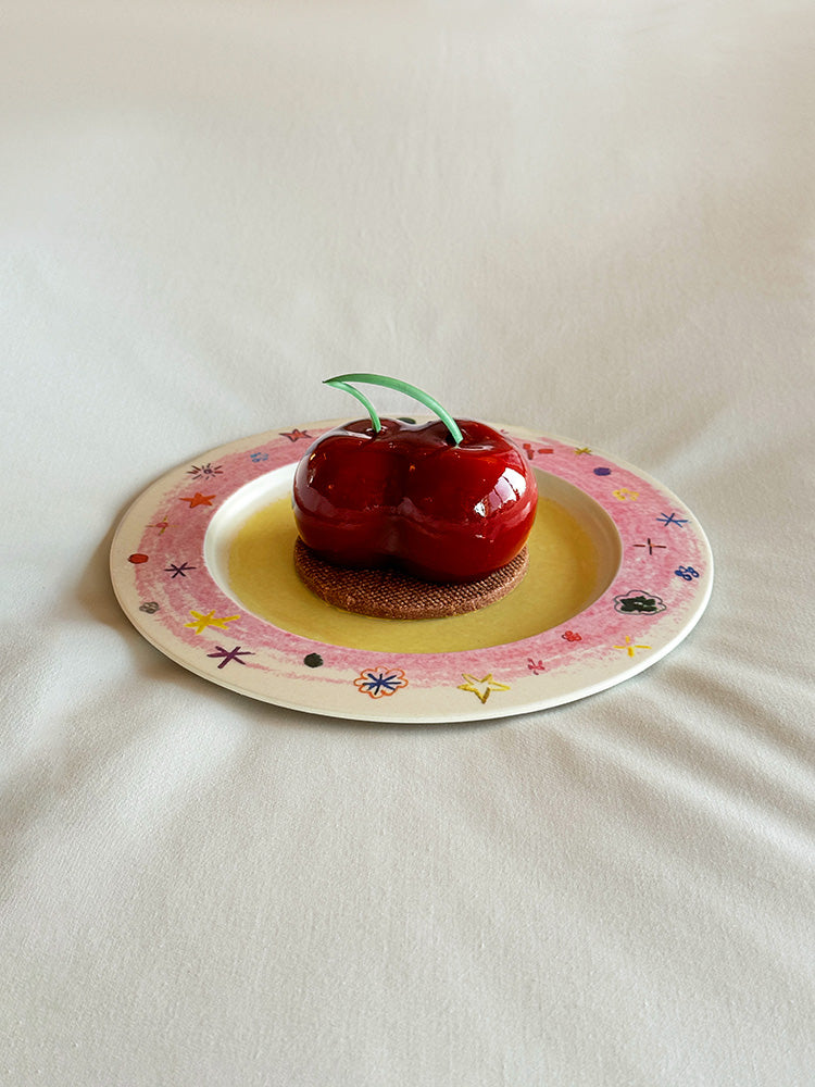 Crayon Stars Bamboo Fiber Plate - TRLab Shop