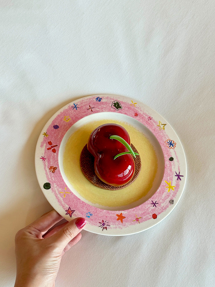 Crayon Stars Bamboo Fiber Plate - TRLab Shop