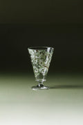 Pear-Blossom glass goblet by TRLab Shop, featuring a delicate pear blossom design and clear elegant glass for fine dining.