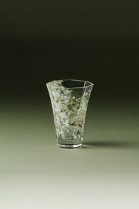 Pear-Blossom Hexagonal Glass Tumbler
