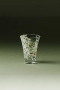 Pear-blossom hexagonal glass tumbler by TRLab Shop with a clear, geometric design perfect for everyday use.