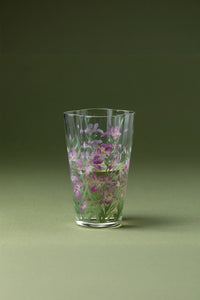 Purple-Pink Iris Glass Tumbler