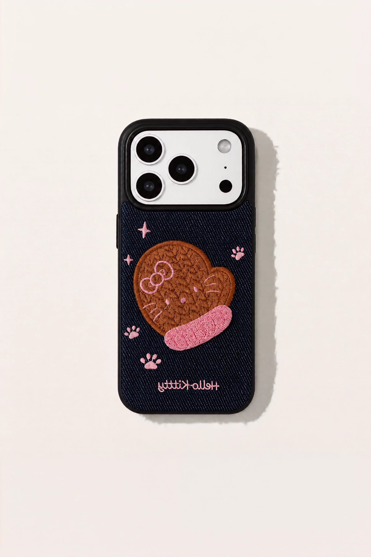 Embroidered warm cloak phone case from TRLab Shop, featuring intricate embroidery and soft fabric for stylish protection.