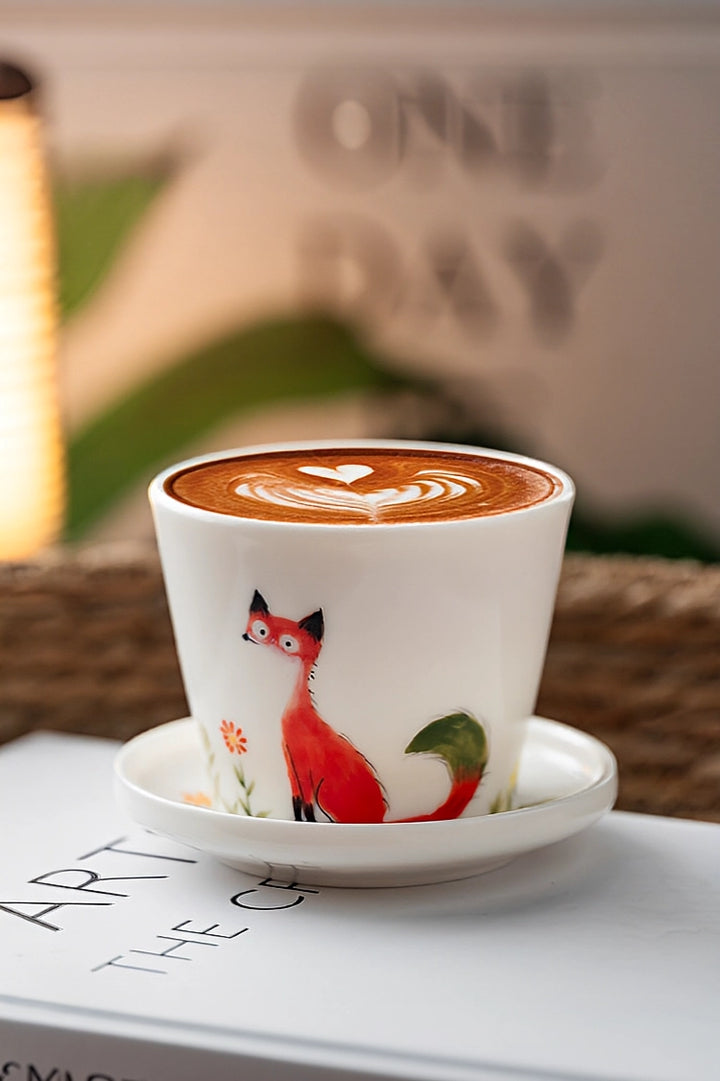 Red Fox Ceramic Tumbler
