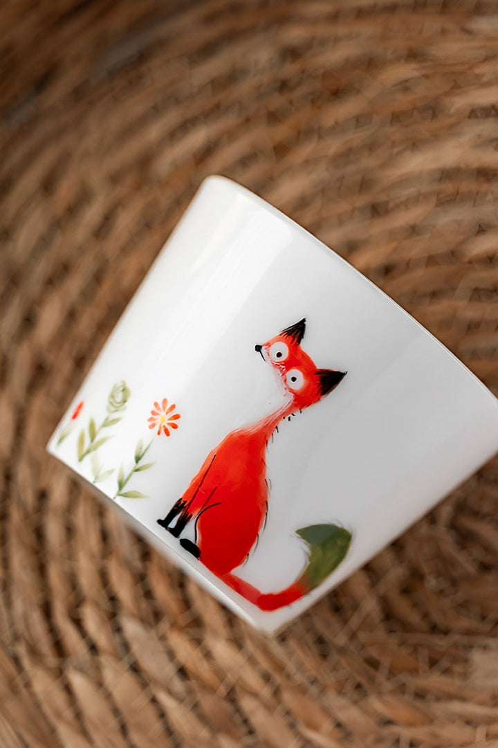 Red Fox Ceramic Tumbler