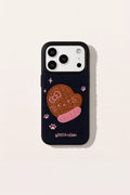 Embroidered warm cloak phone case from TRLab Shop, featuring intricate embroidery and soft fabric for stylish protection.