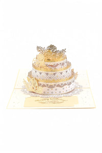 Birthday Cake 3D Pop Up Paper Art Greeting Card