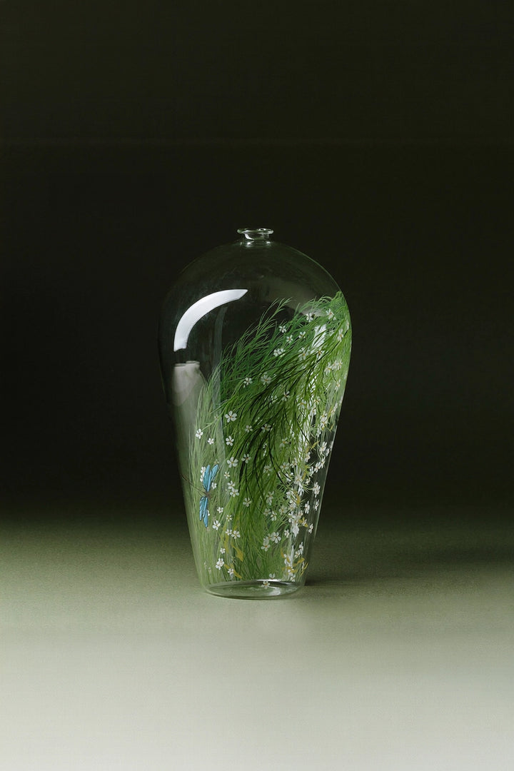 Spring Wildness Glass vase