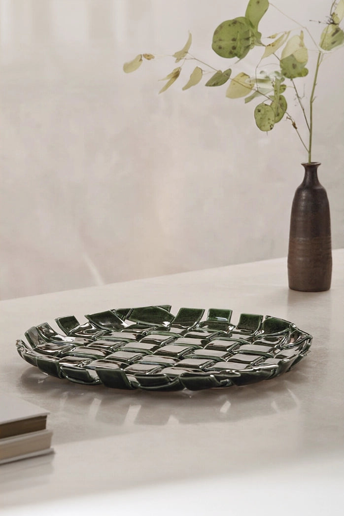 Woven Ceramic Plate