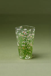 Meadow Daisy Clear Glass Tumbler