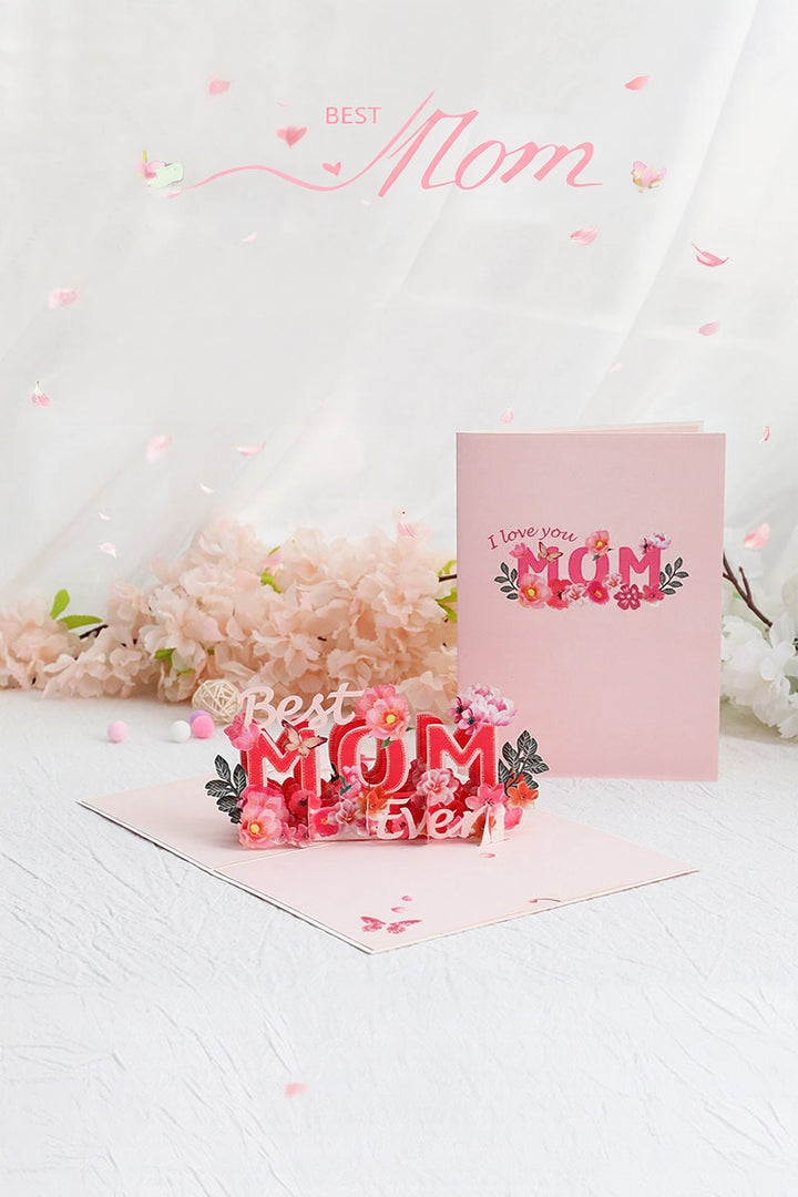 Mother's Day 3D Pop Up Paper Art Greeting Card