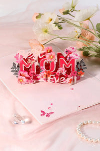 Mother's Day 3D Pop Up Paper Art Greeting Card
