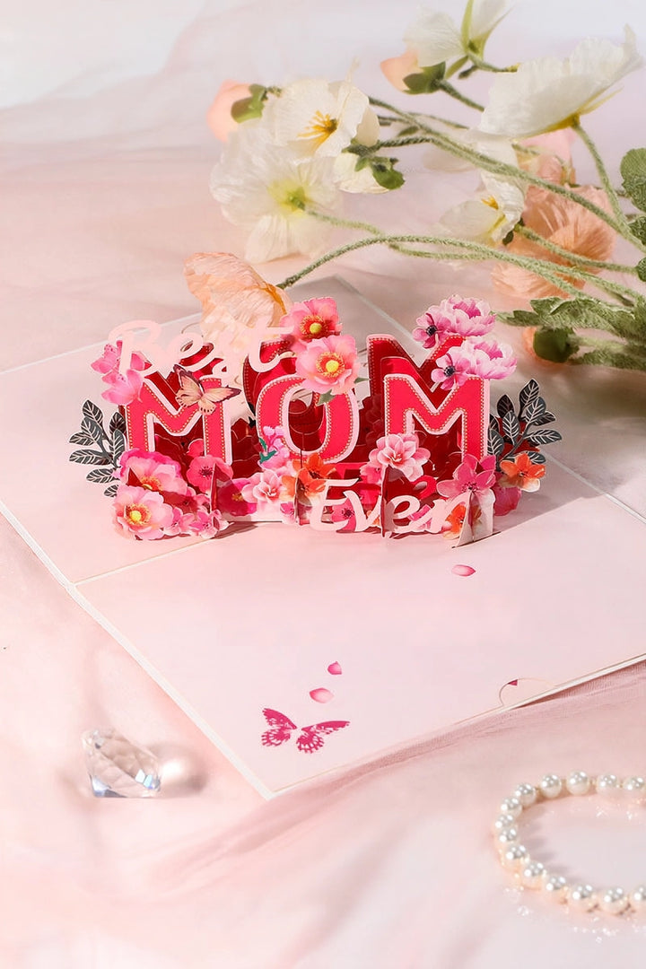 Mother's Day 3D Pop Up Paper Art Greeting Card