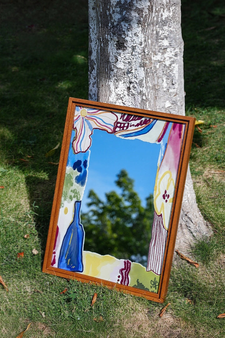 Reflected Bloom Mirror Wall Art