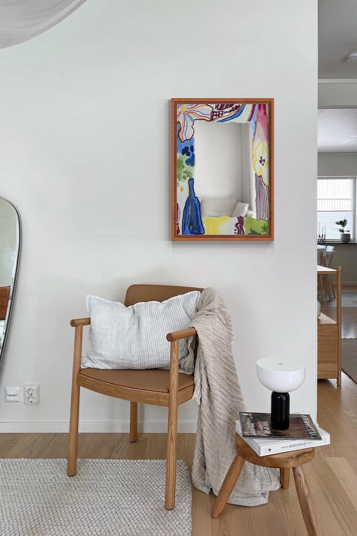 Reflected Bloom Mirror Wall Art