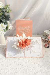 Rose 3D Pop Up Paper Art Greeting Card