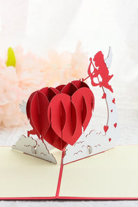 Cupid's Love 3D Pop Up Paper Art Greeting Card