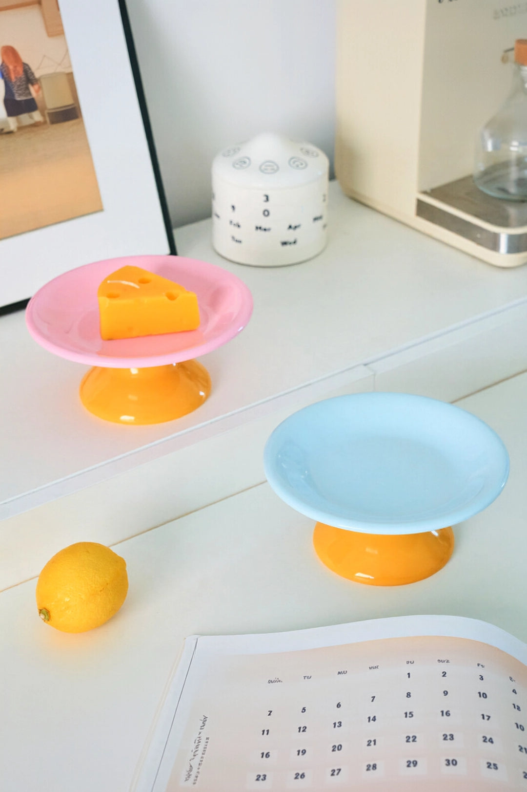 Cream-Style High-Footed Dessert Plate - TRLab Shop