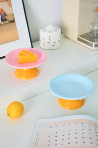 Cream-Style High-Footed Dessert Plate - TRLab Shop