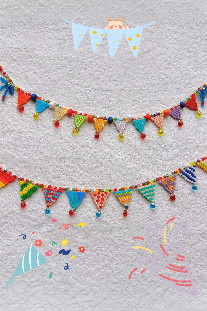 Happy Party Beaded Necklace