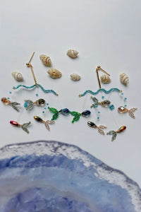Minimalist-Style Underwater Fish Earrings
