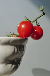 Ceramic Goblet and Footed Pillow Bowl