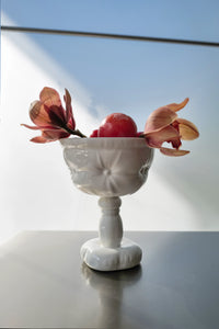 Ceramic Goblet and Footed Pillow Bowl