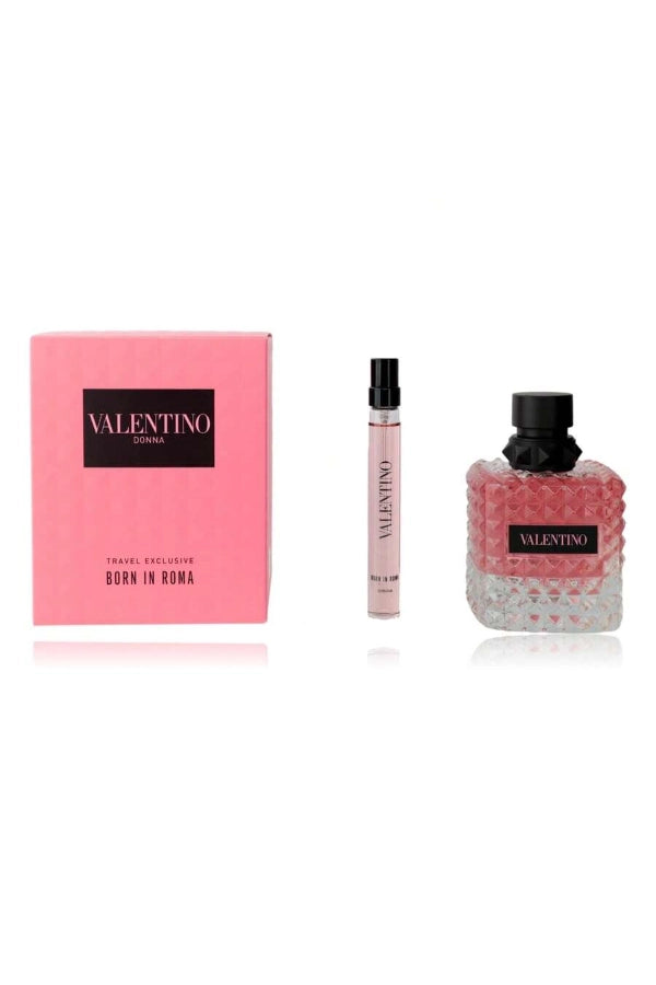 SET VALENTINO 2PC DONNA BORN IN ROMA 3.4 EDP+0.33 EDP SPRAY (W) SOFT BOX TRAVEL EXCLUSIVE