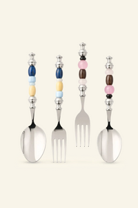 Painter's Palette Multicolor Bead Cutlery Set