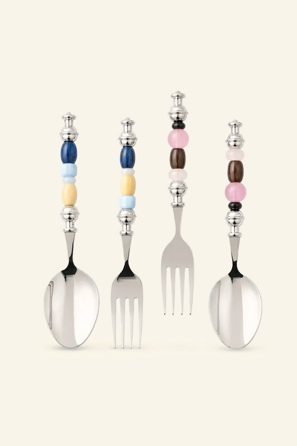 Monet Oil Paintings Beads Stainless Steel Spoon & Fork