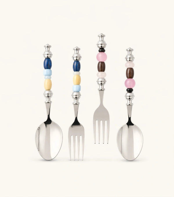 Monet Oil Paintings Beads Stainless Steel Spoon & Fork