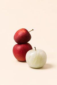 Natural Jade Apple Incense Holder Gift Set