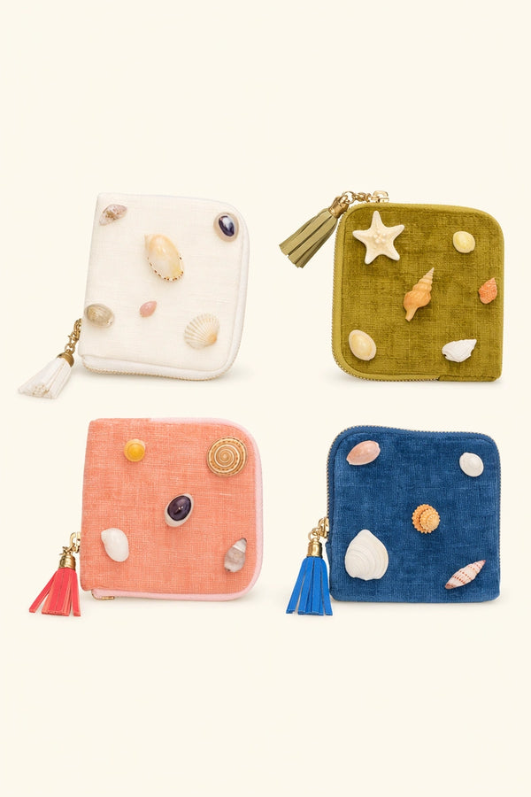 Natural Shell Velour Bag