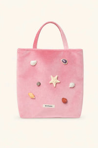 Natural Shell Velvet Handbag