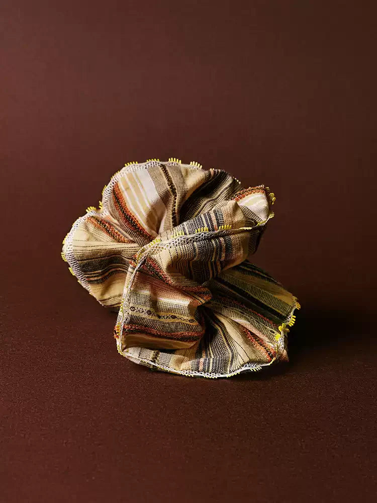 Sorbet Wavy Hem Floral Scrunchie - TRLab Shop