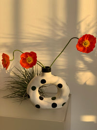 Ceramic Donut Twin-Handled Vase Collection
