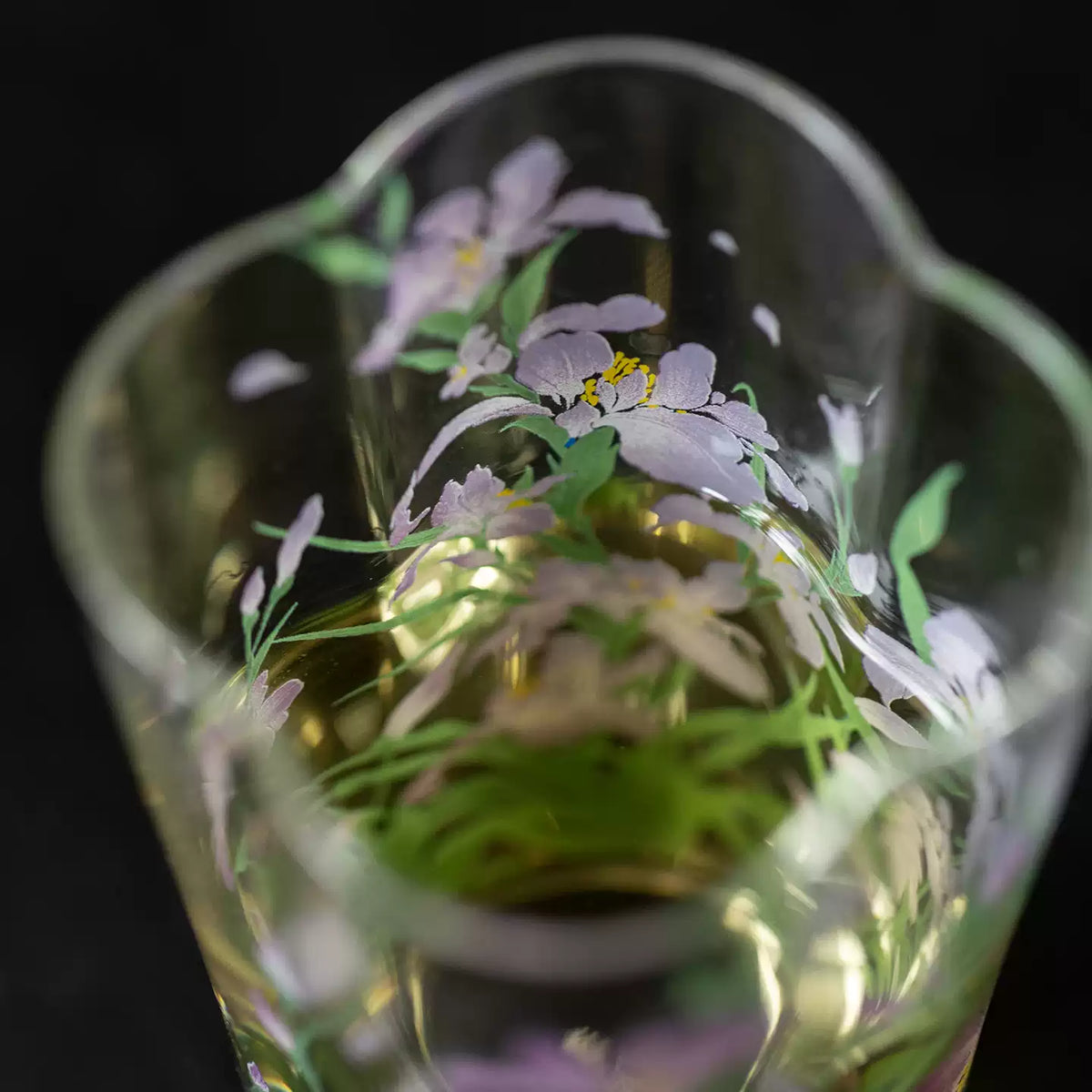 Purple-Pink Iris Glass Tumbler
