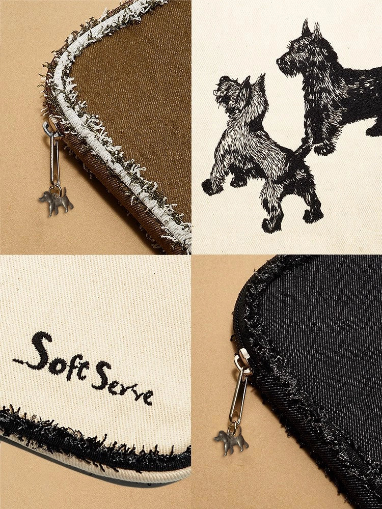 Embroidered Puppy Laptop Bag - TRLab Shop