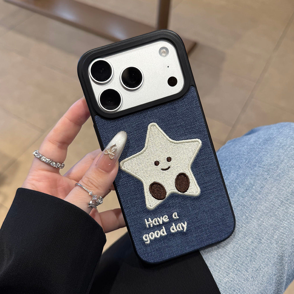 Embroidered Star Phone Case