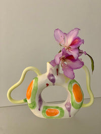 Ceramic Donut Twin-Handled Vase Collection