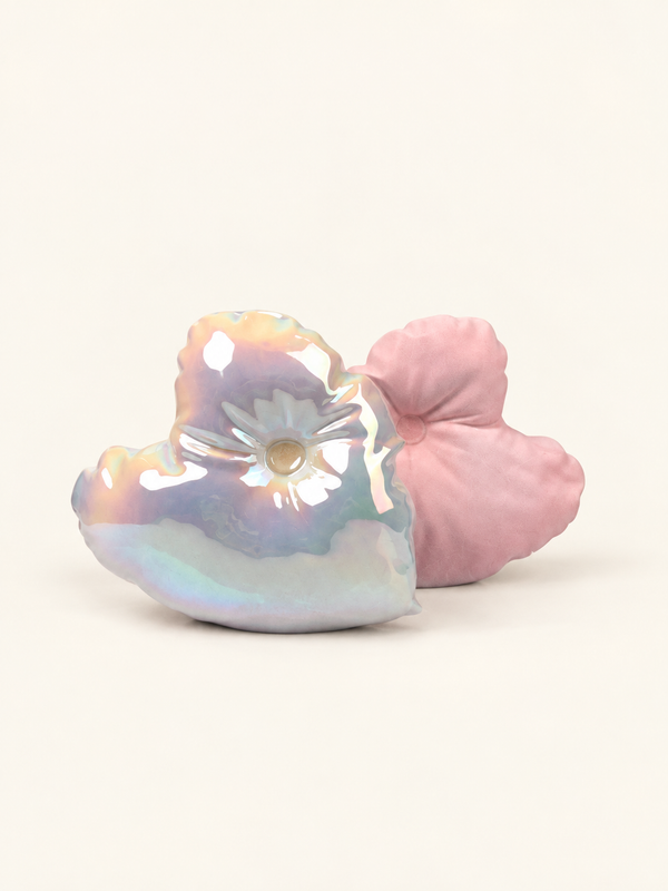 Yifan Renxu Heart Pillow Ceramic Vase Home Decor Gift