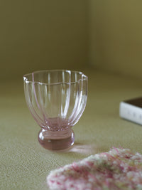 Petal Hour Blush Glass Cup