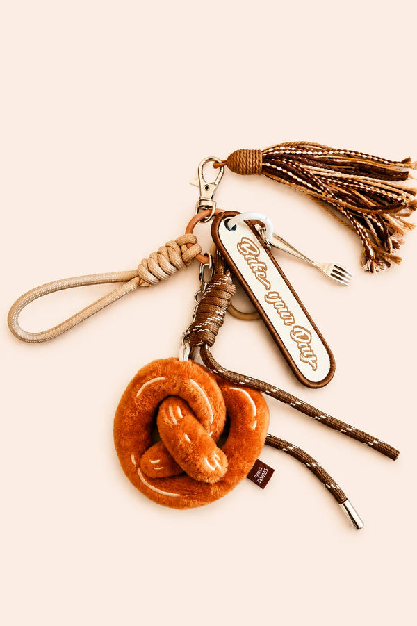 Plush Bread Keychain & Phone Charm