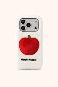 Plush Embroidered Apple Phone Case