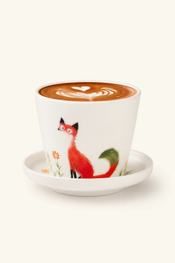 Red Fox Ceramic Tumbler