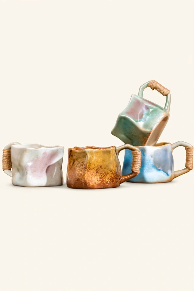 Rope Handle Ceramic Mug